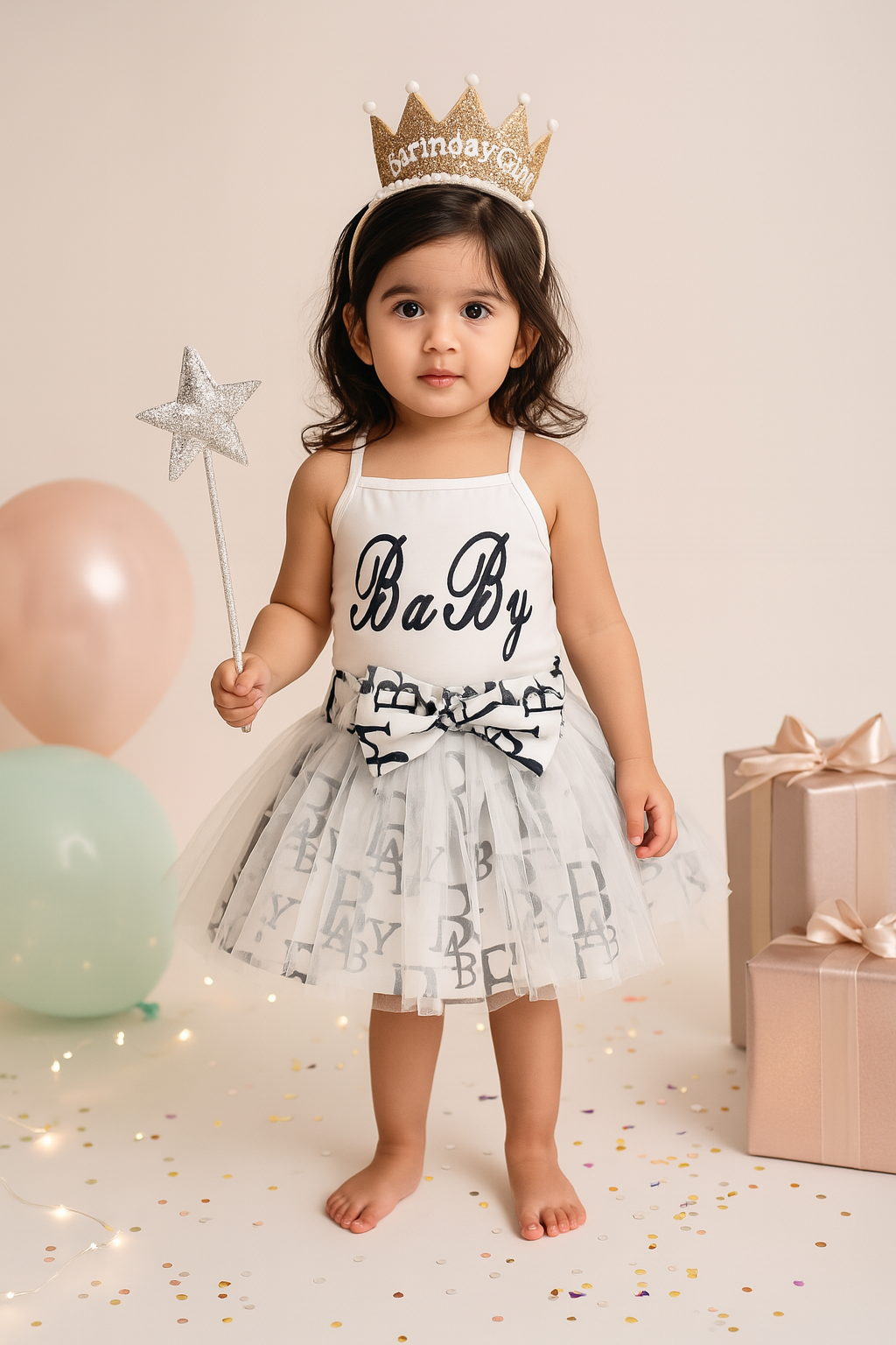 White Baby Bow Dresses