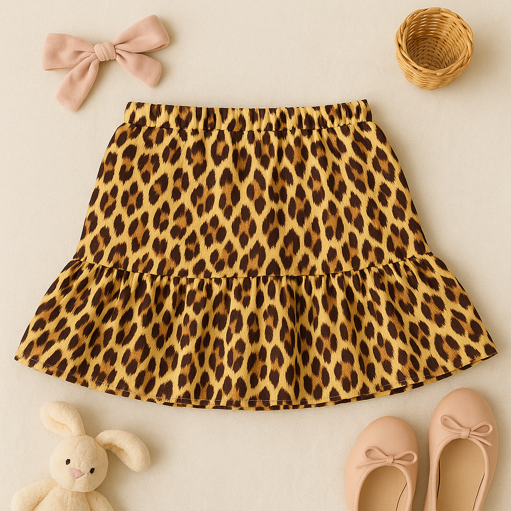 Leopard Skirt Set