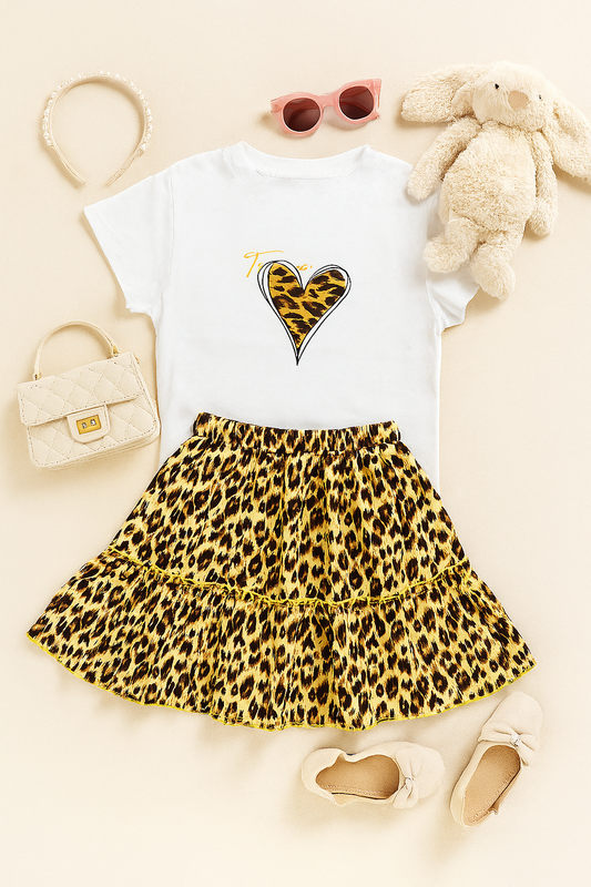 Leopard Skirt Set