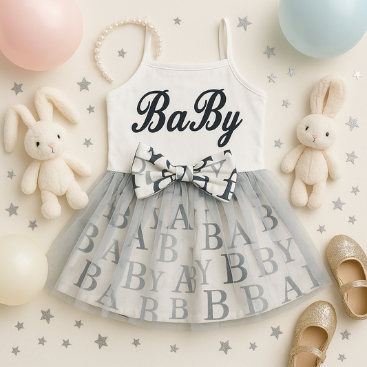 White Baby Bow Dresses