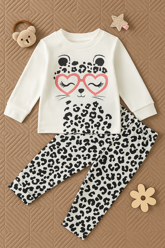 animal-print night suit