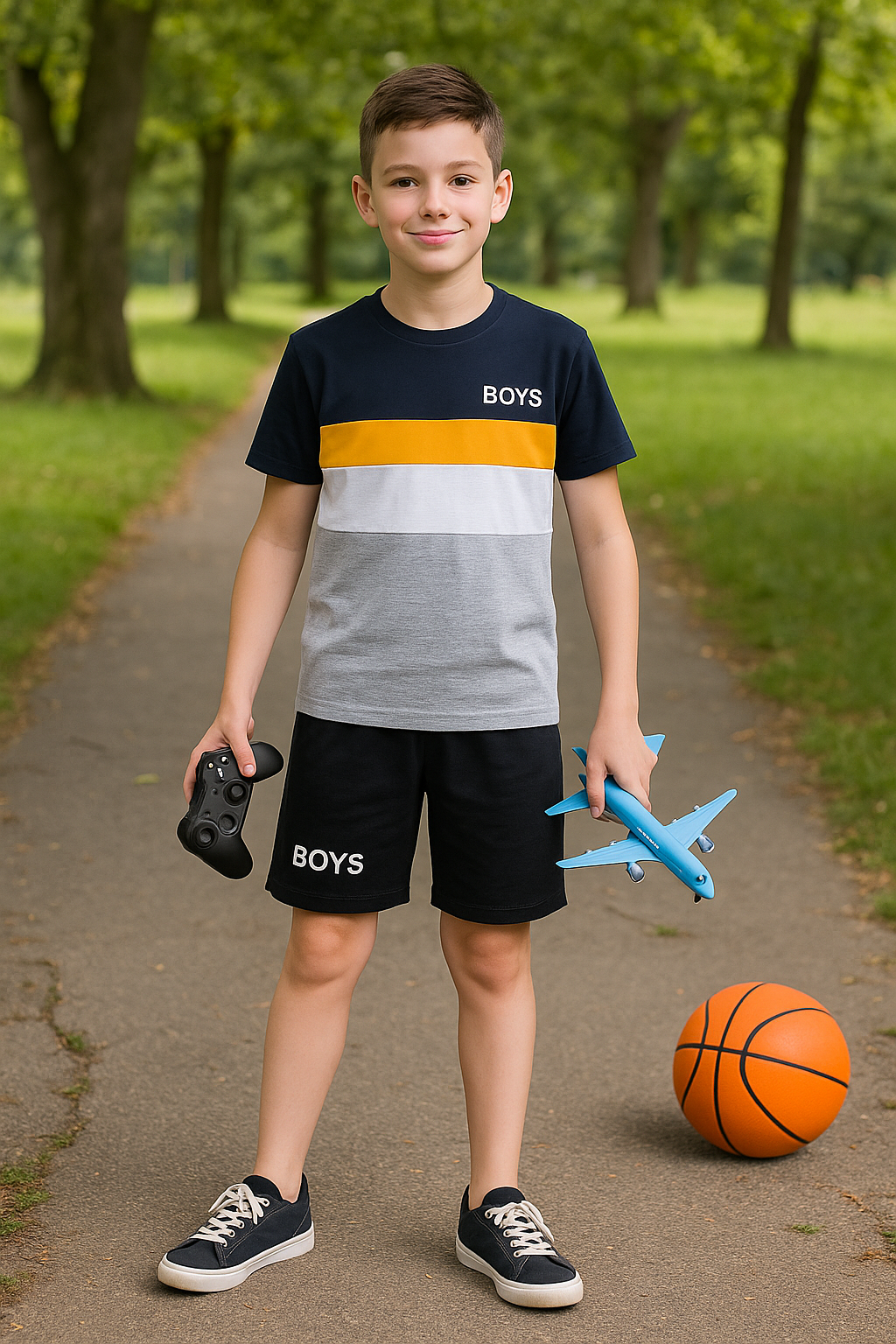 Black and Yellow Stripe Set