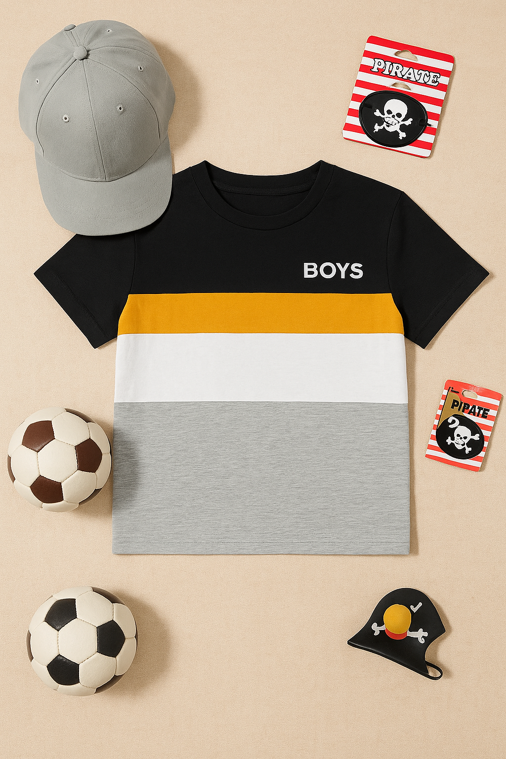 Black and Yellow Stripe Set