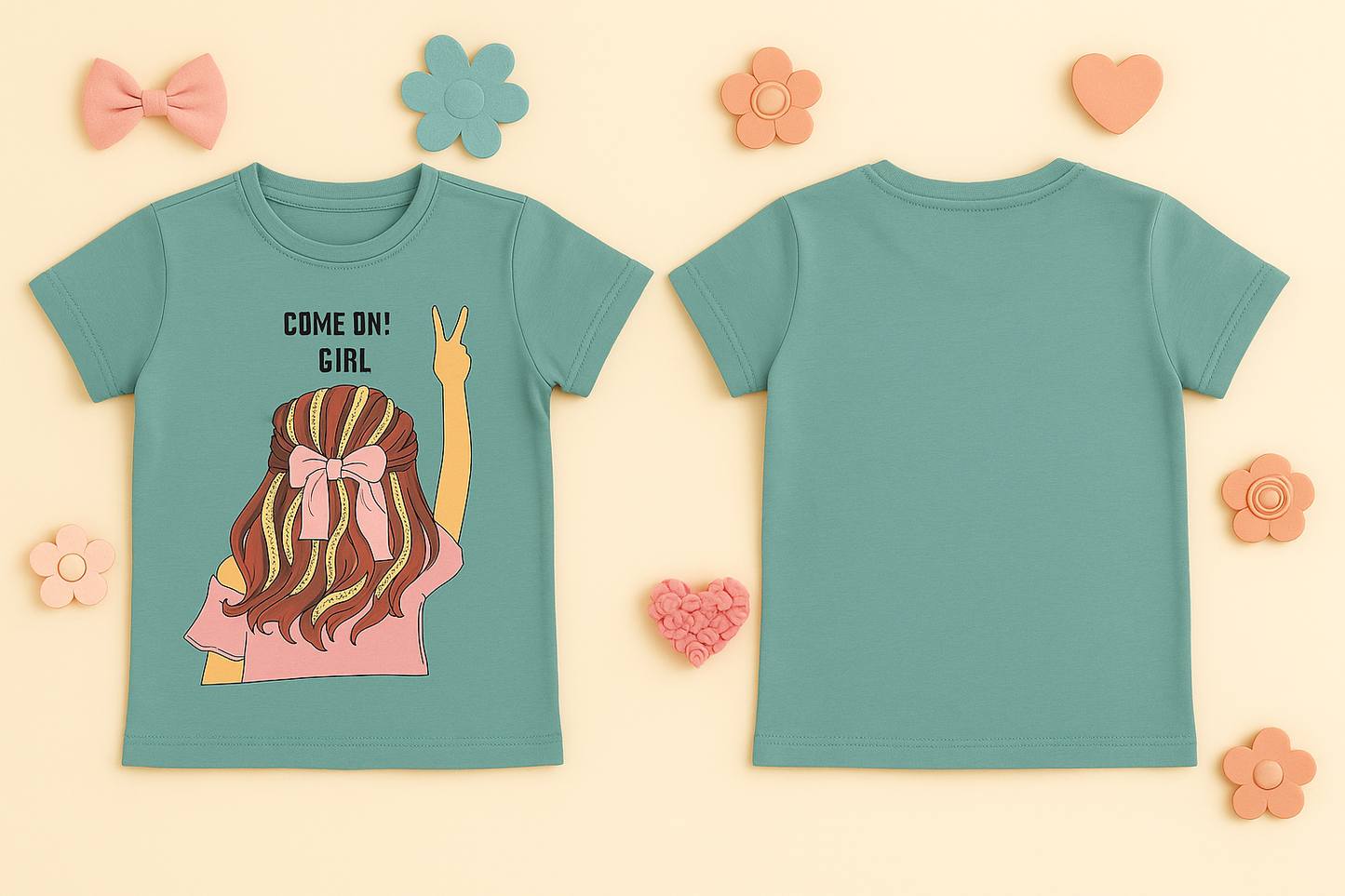 Come On Girl Green T shirt