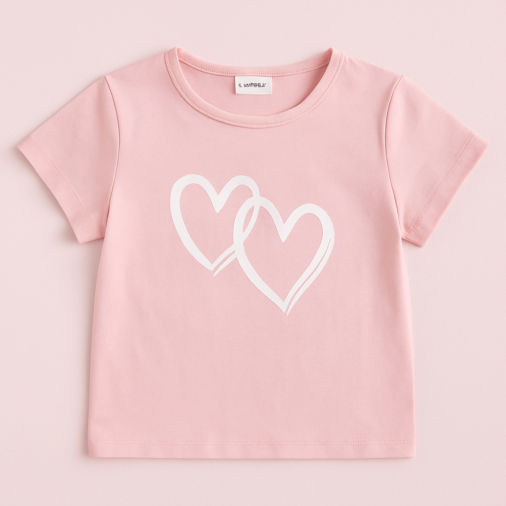 Pink Heart Short set